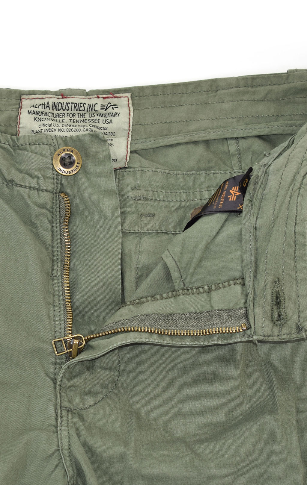 Шорты ALPHA INDUSTRIES JET big size vintage green 