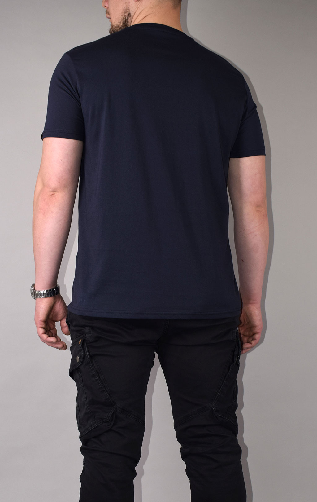 Футболка ALPHA INDUSTRIES BASIC T SMALL LOGO rep. blue 