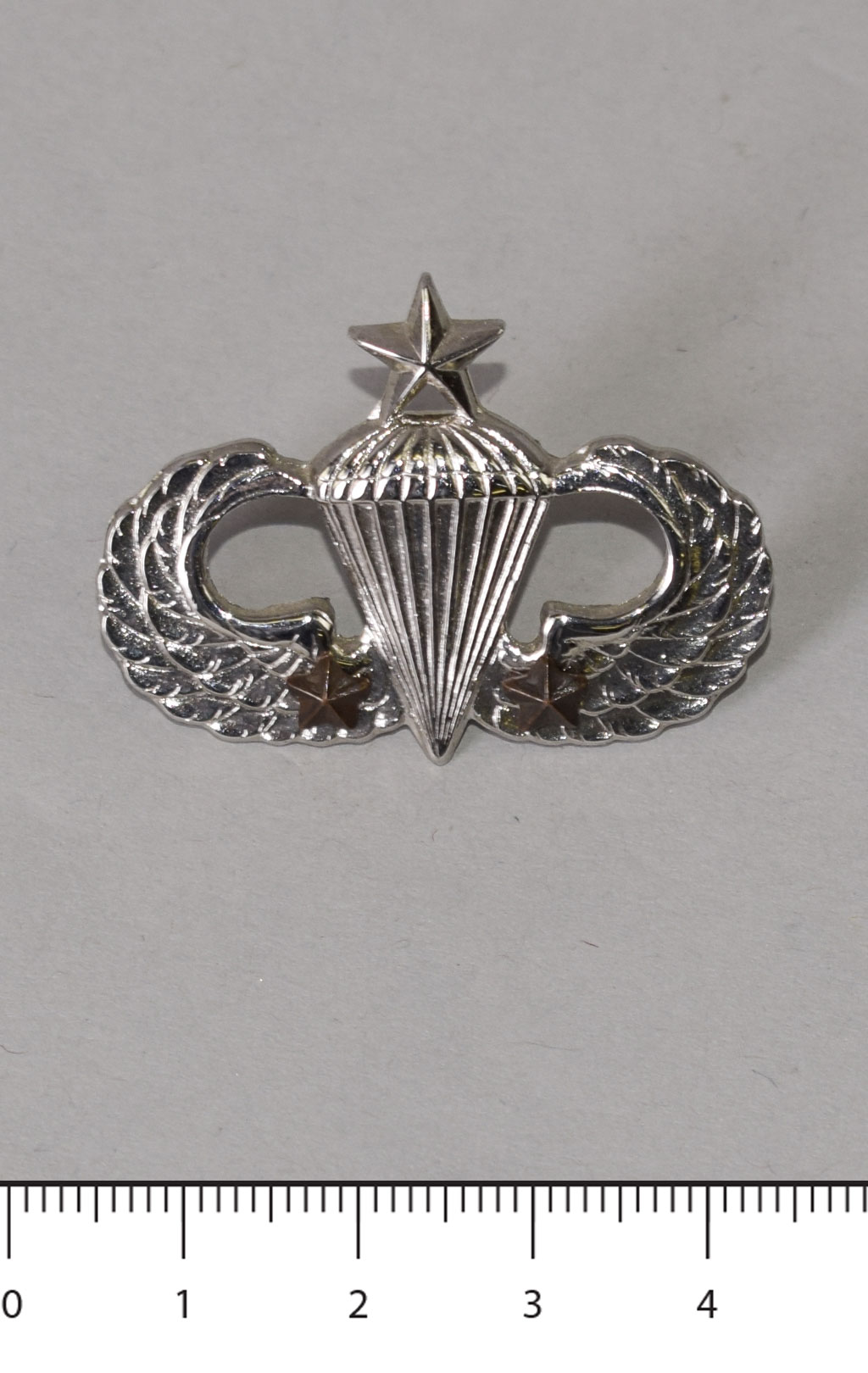 Знак парашютист-Master (2 stars) silver (306) США
