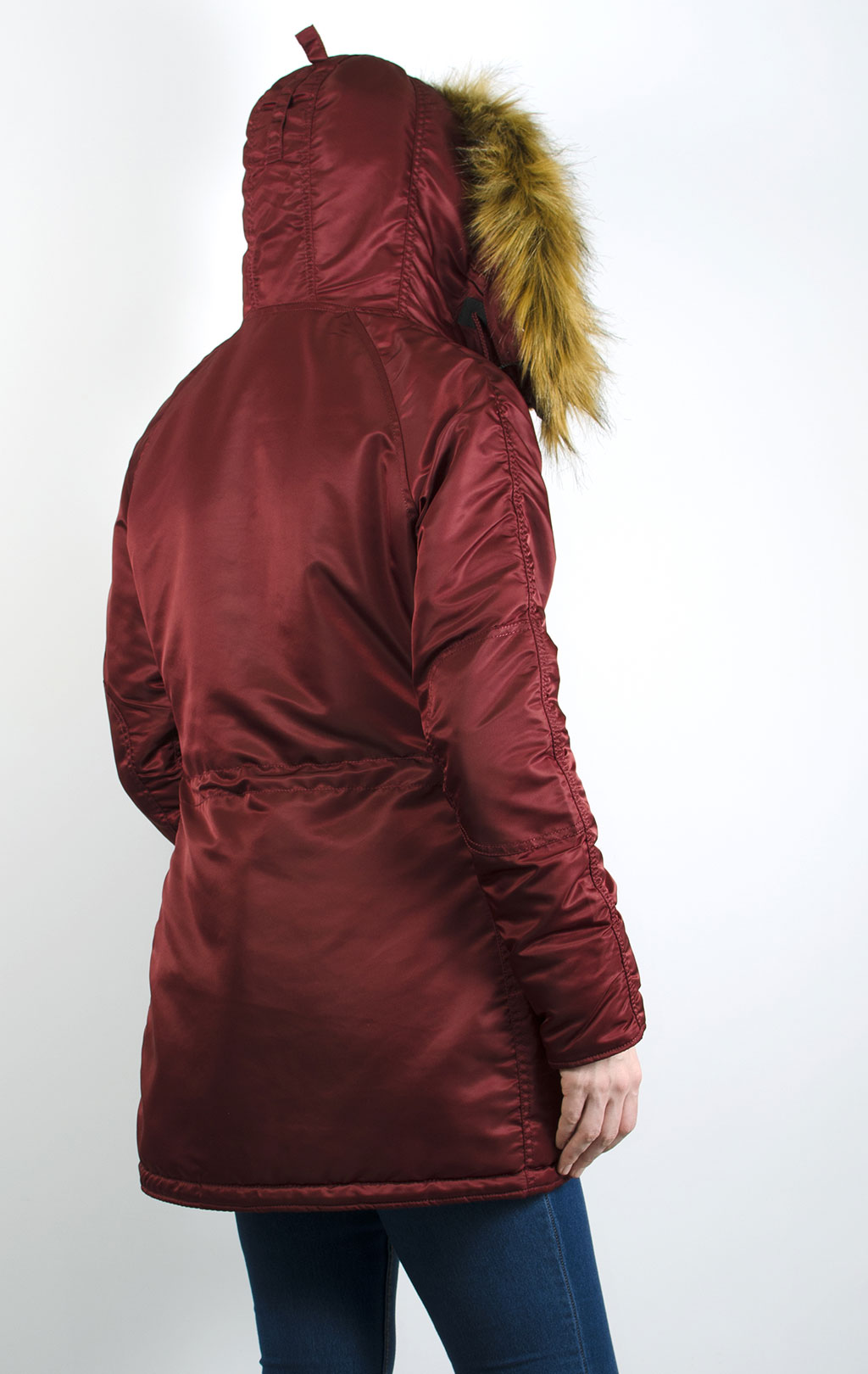 Женская аляска ALPHA INDUSTRIES VF 59 N-3B burgundy 