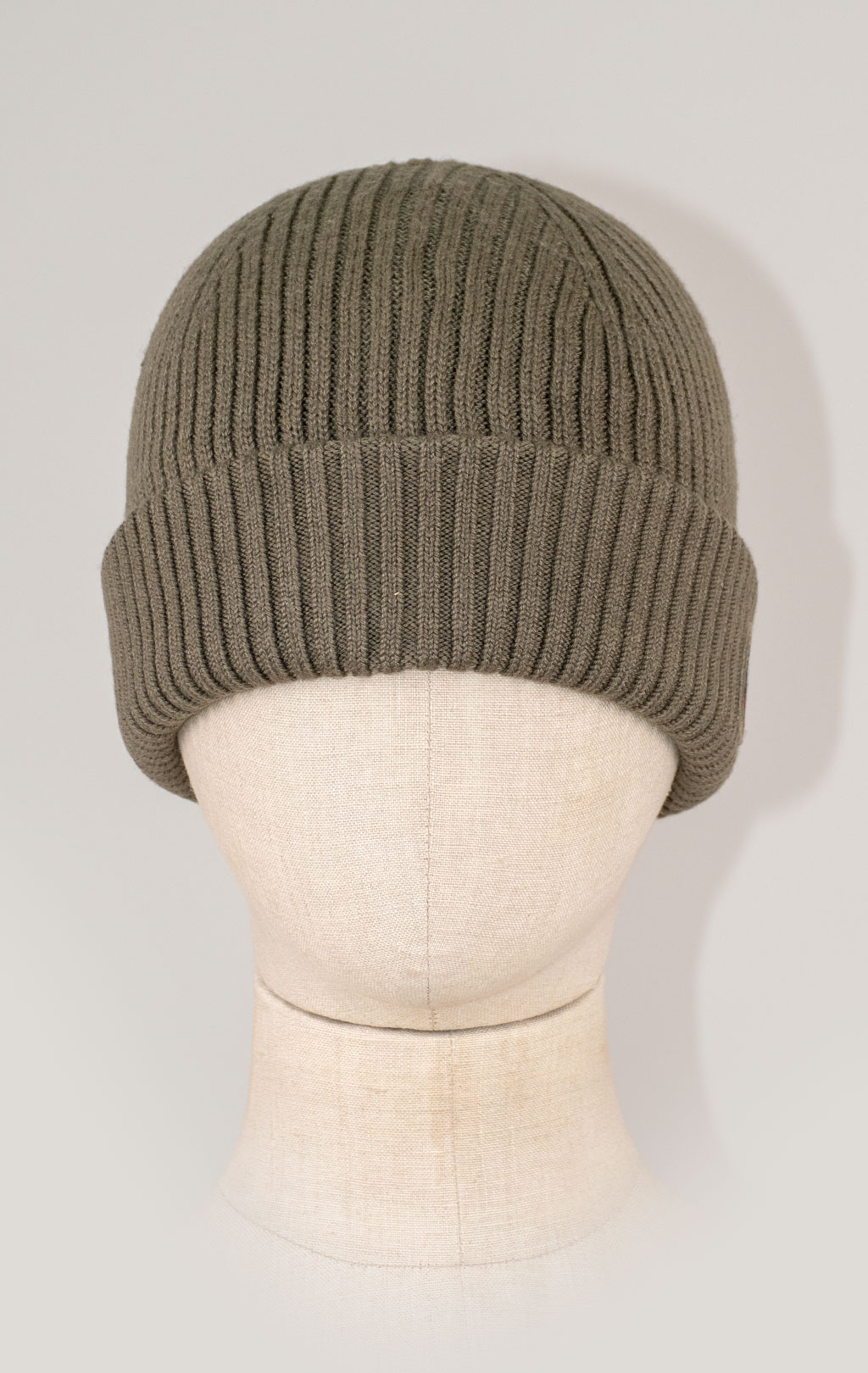 Шапка вязаная PARAJUMPERS RIB HAT FW 25/26 olive grey 