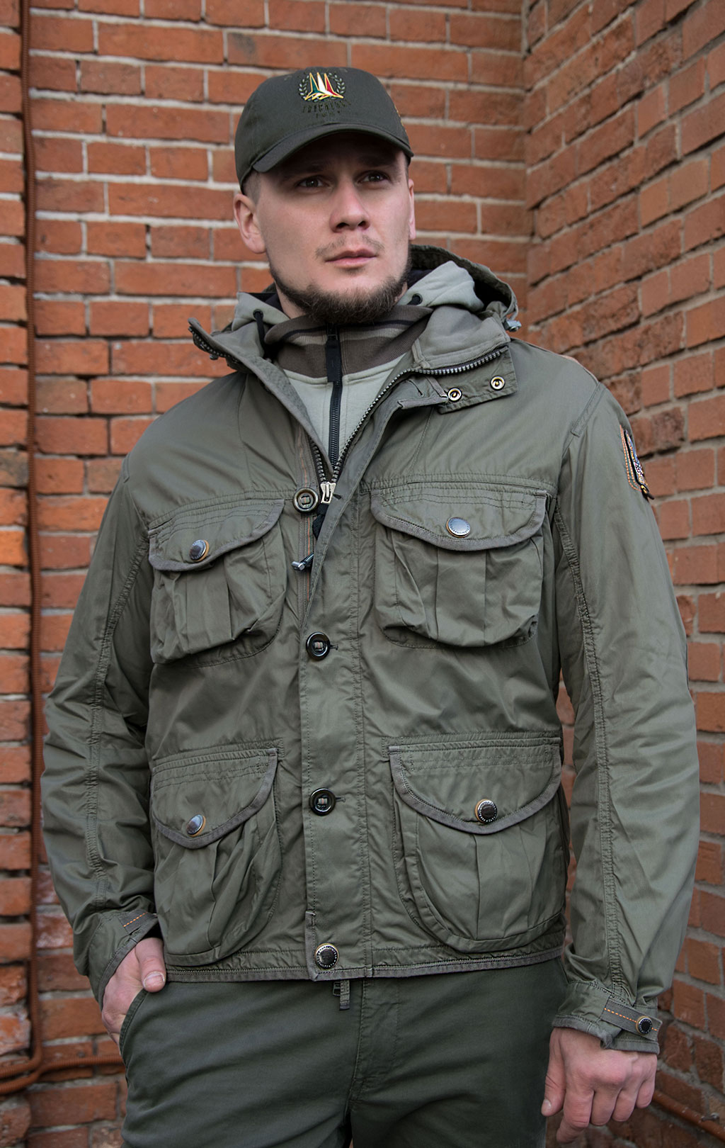 Ветровка PARAJUMPERS WINTON army 