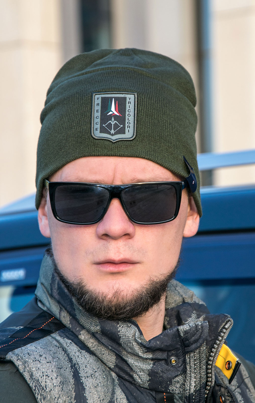 Шапка вязаная AERONAUTICA MILITARE FW 23/24/CN verde militare (CU 036)