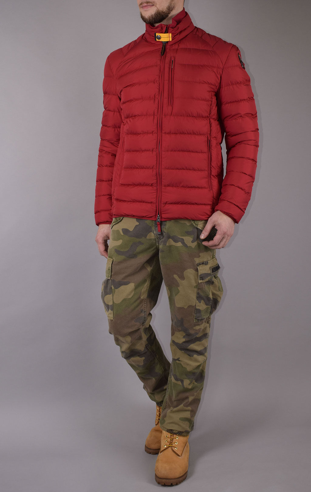 Куртка-пуховик лёгкая PARAJUMPERS UGO FW 19/20 scarlet 