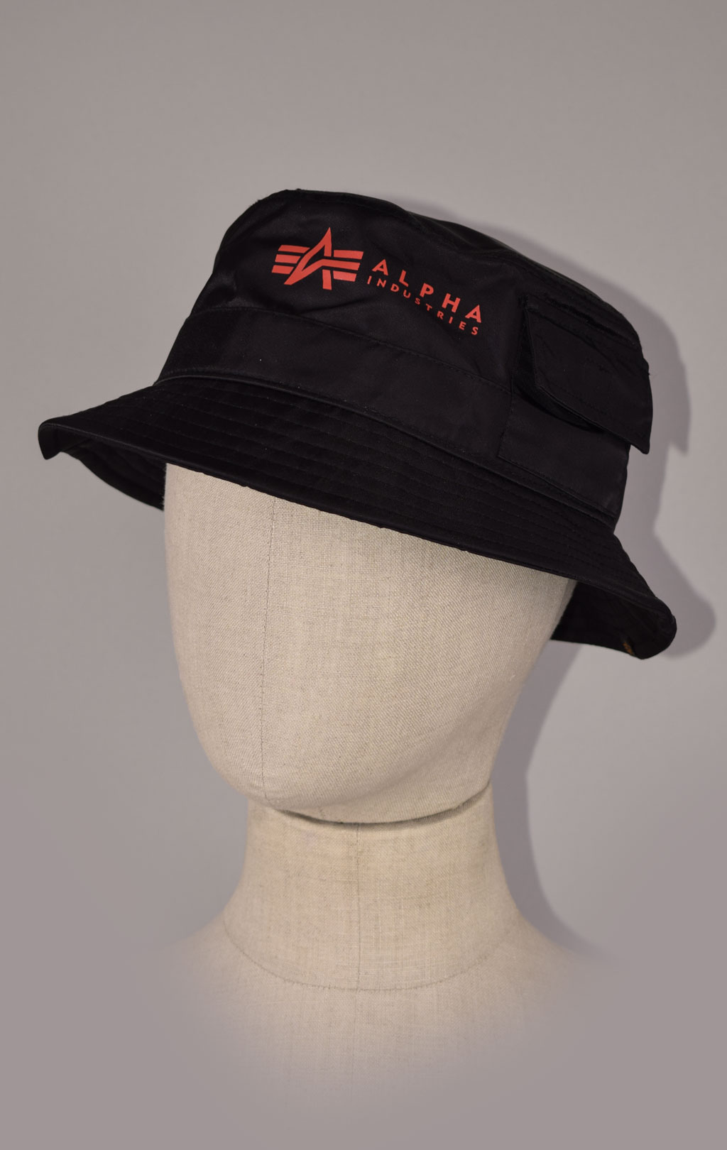 Панама ALPHA INDUSTRIES UTILITY BUCKET HAT black/red 