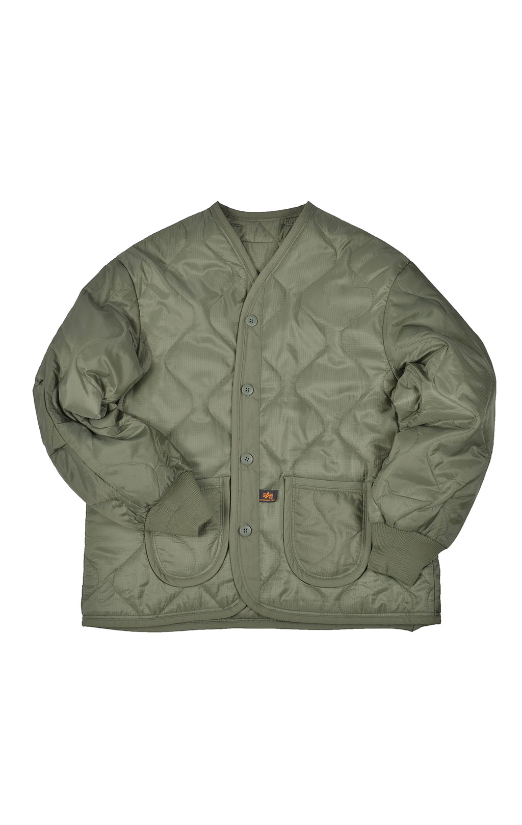 Куртка-подстёжка ALPHA INDUSTRIES CLASSIC big size M-65 с карманами и манжетами olive 