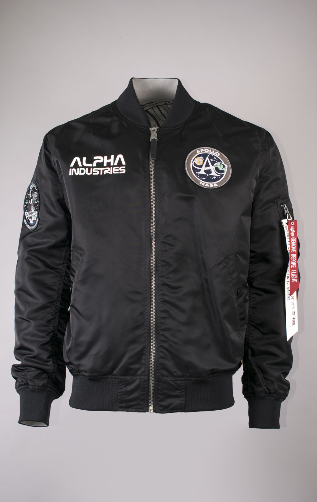 Ветровка-бомбер ALPHA INDUSTRIES MOON LANDING REVERSIBLE MA-1 black 