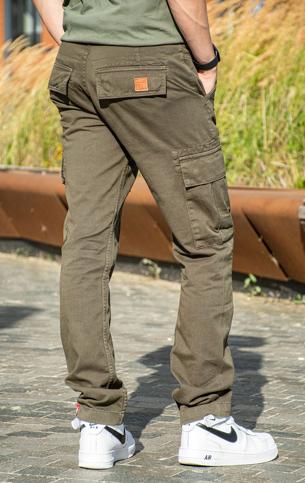 Брюки-карго ALPHA INDUSTRIES AGENT greyblack 