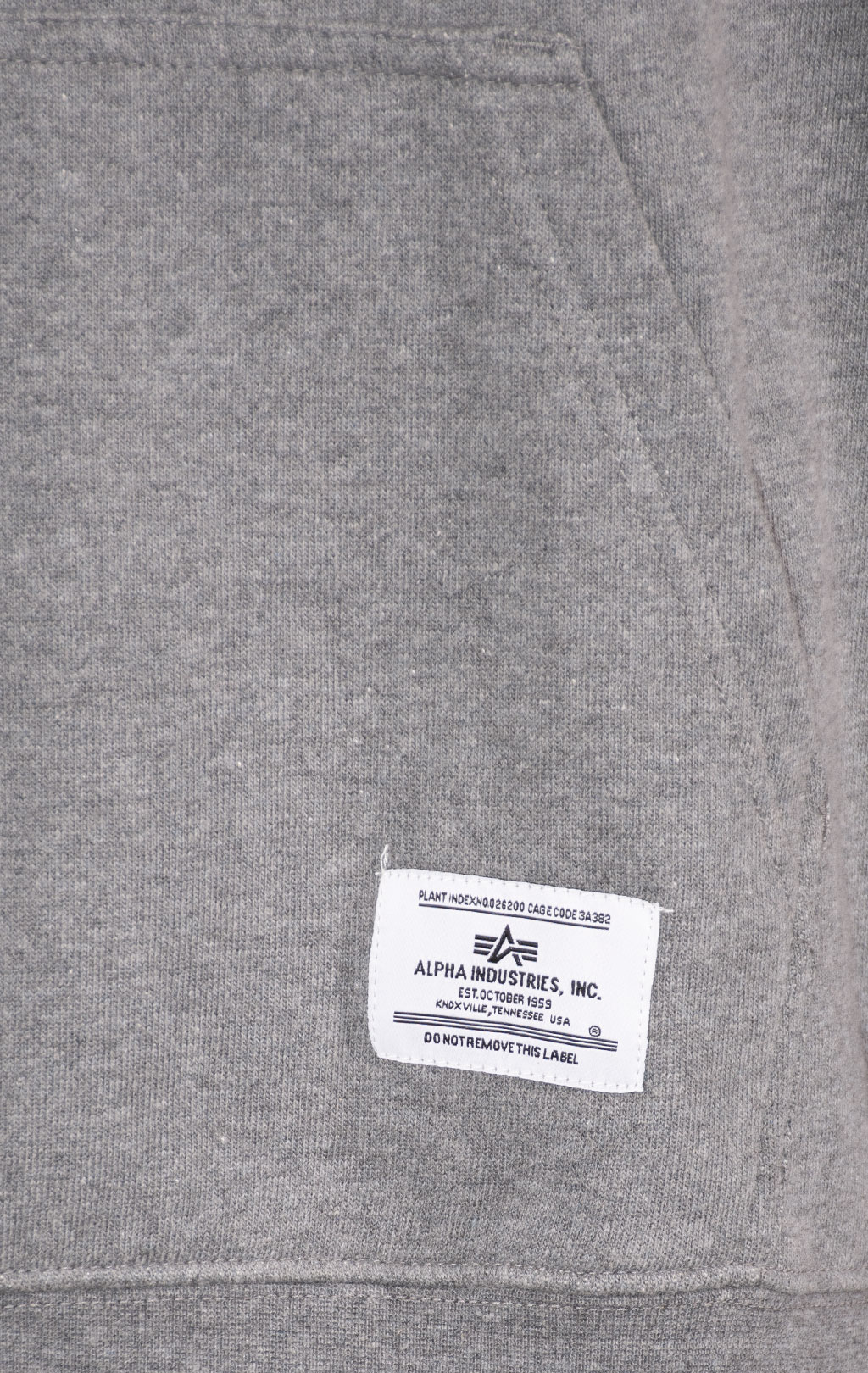 Толстовка ALPHA INDUSTRIES ESSENTIAL FRENCH TERRY HOODIE FW 24/25 medium charcoal heather 