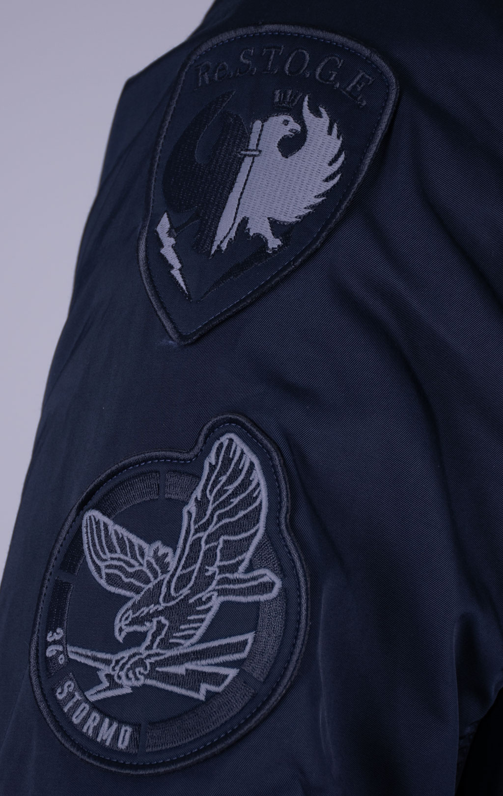 Куртка-бомбер AERONAUTICA MILITARE FW 26/27/CN blue navy (AB 3077) 