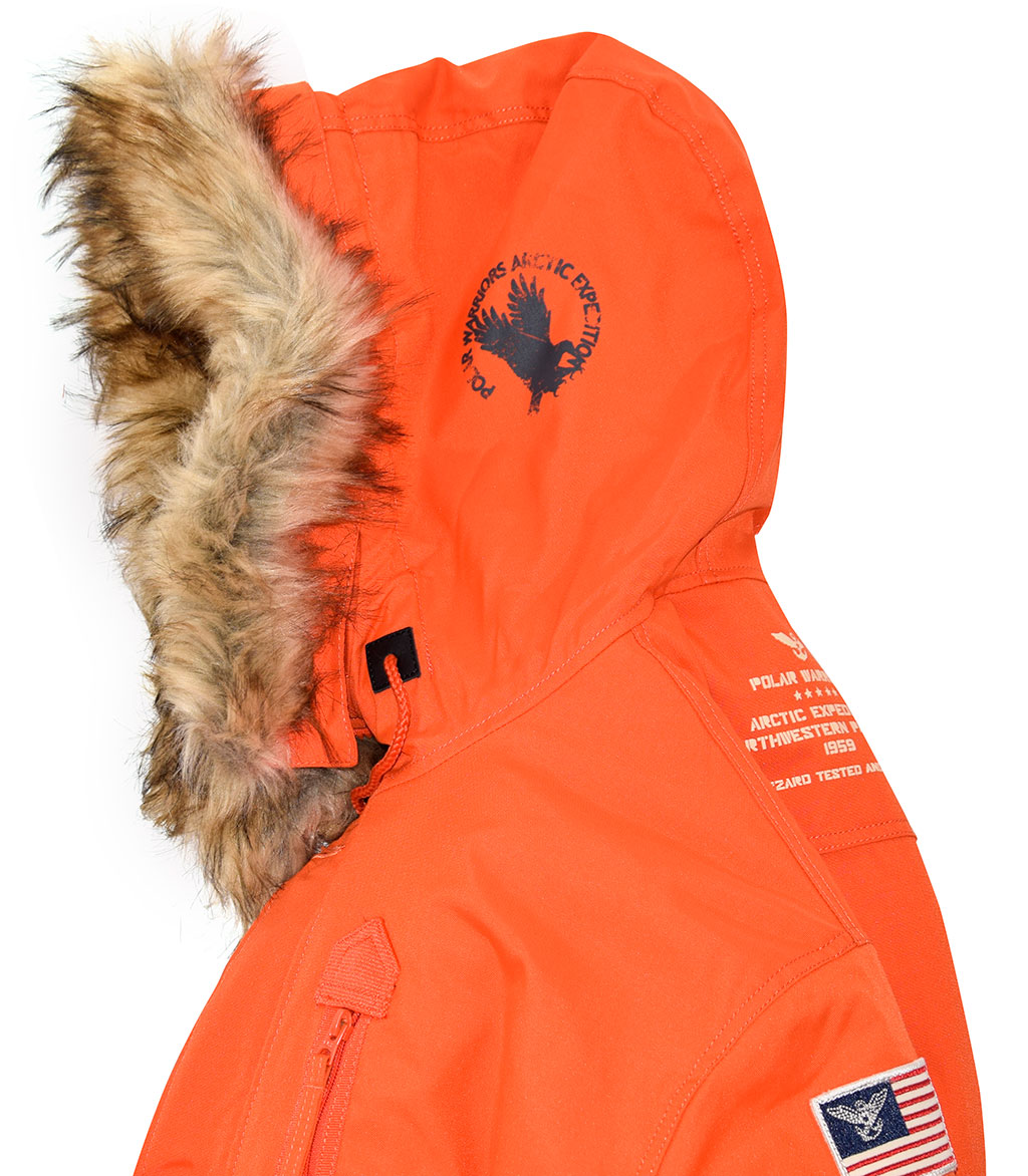 Аляска короткая ALPHA INDUSTRIES POLAR SV flame orange 