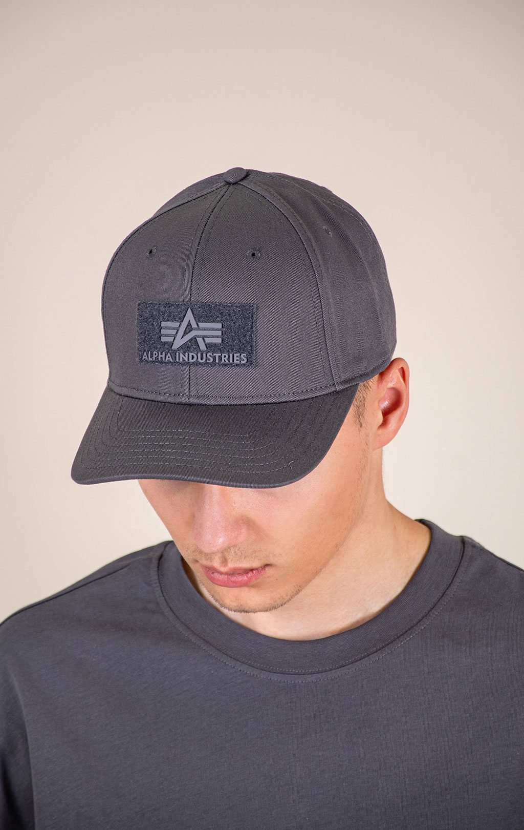 Бейсболка ALPHA INDUSTRIES VELCRO CAP vintage grey 