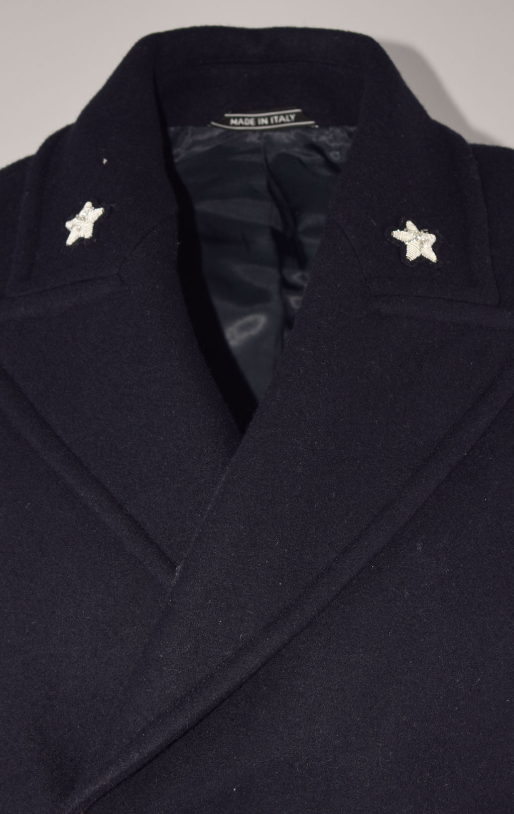 Бушлат морской BIANKO LEONARDO PEACOAT шерсть black Италия