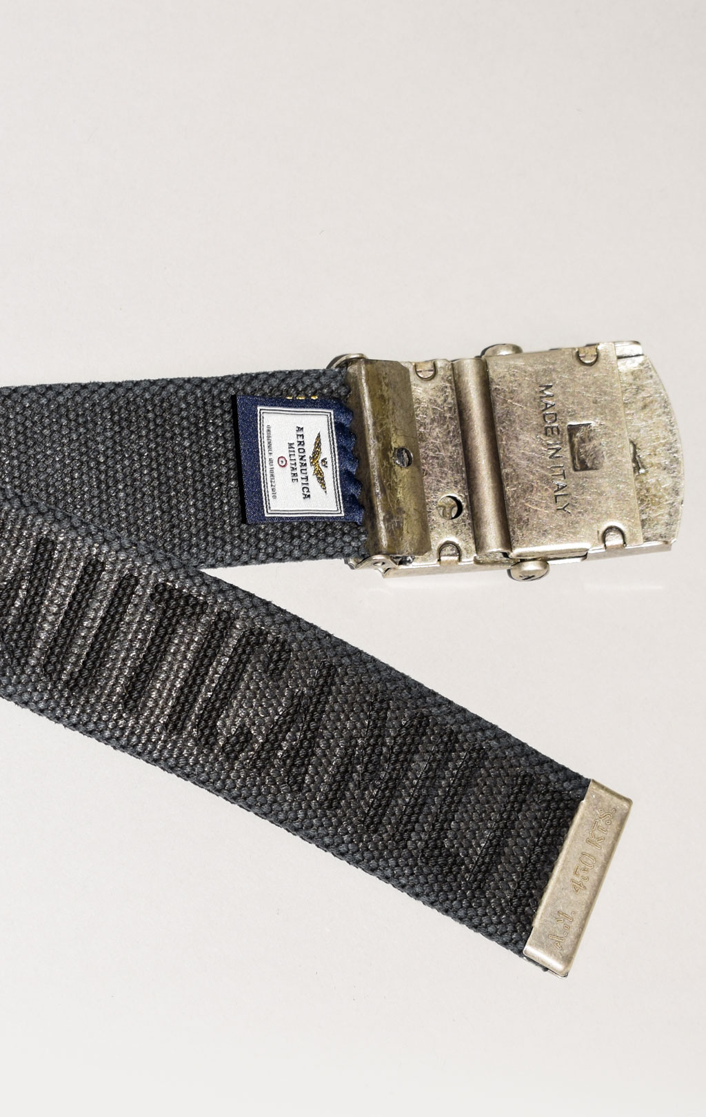 Ремень тканевый AERONAUTICA MILITARE SS 22/IT jet black (CI 271) 