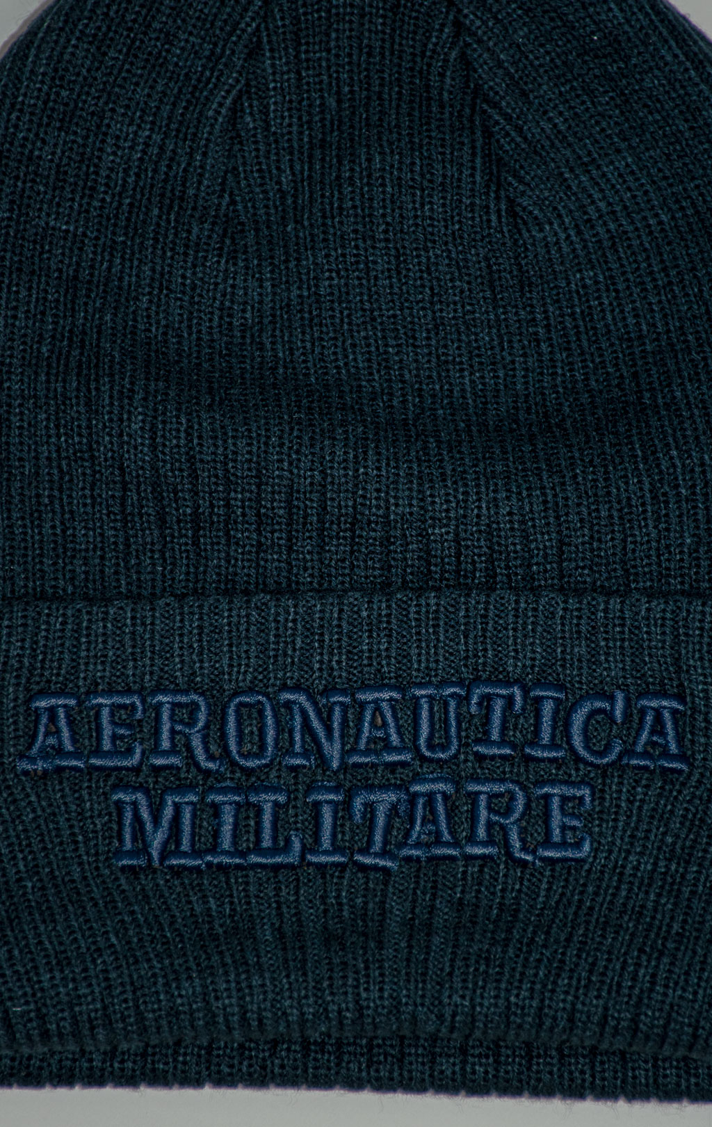 Шапка вязаная AERONAUTICA MILITARE FW 25/26/CN blue navy (CU 0043) 