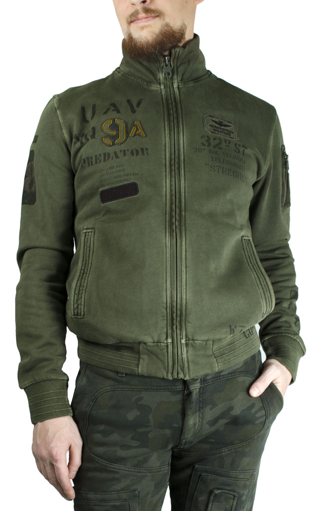 Толстовка AERONAUTICA MILITARE verde (FE 1151) 