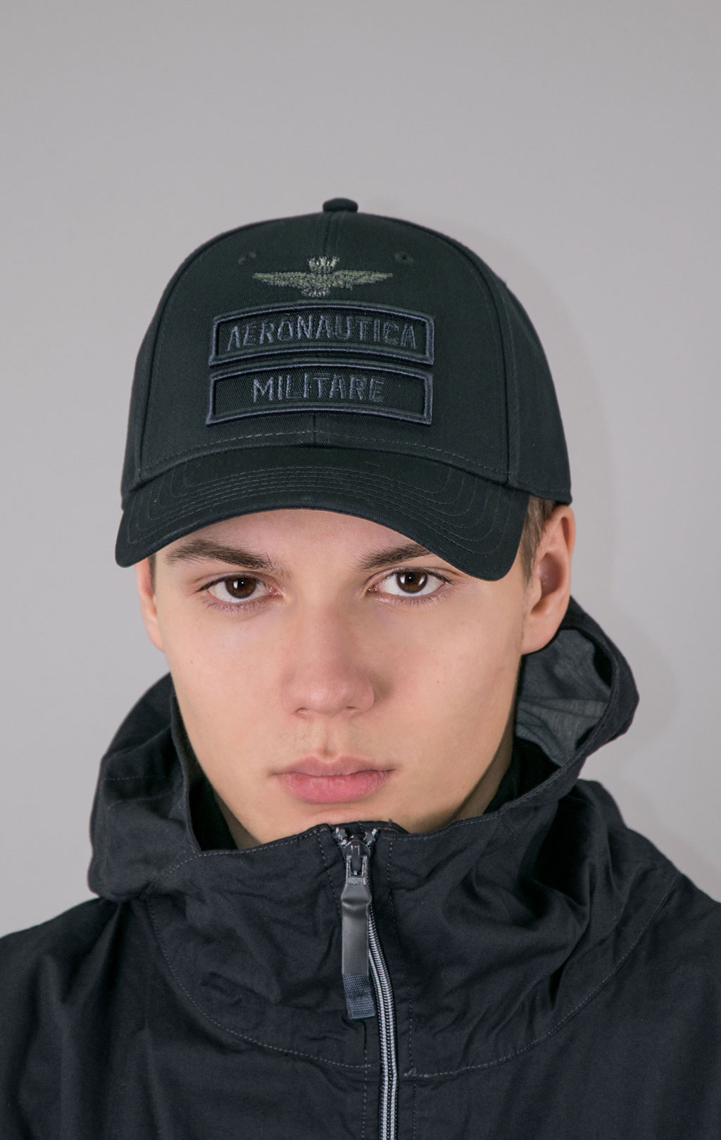 Бейсболка AERONAUTICA MILITARE SS 23/CN blue black (HA 1126)