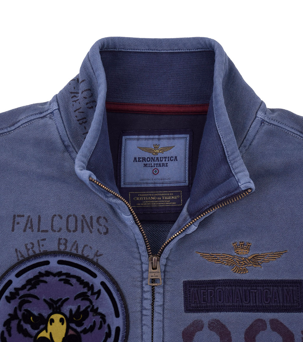 Толстовка AERONAUTICA MILITARE blue navy (FE 1328) 