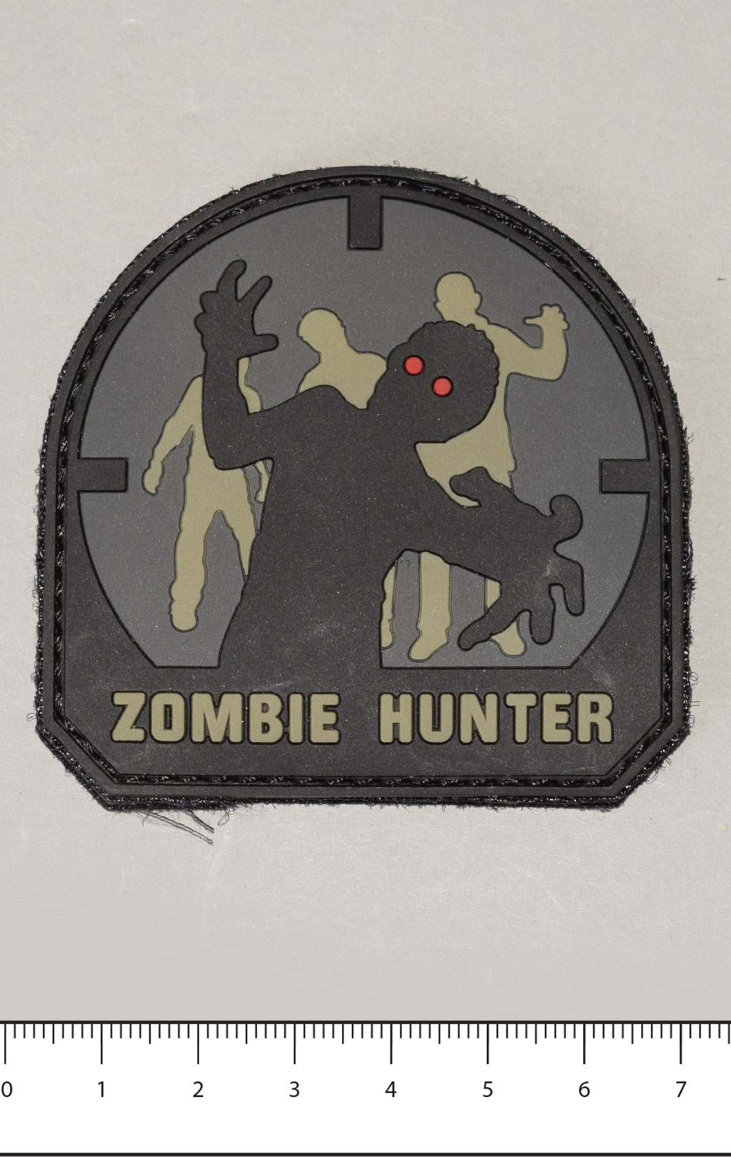 Нашивка ПВХ Fostex ZOMBIE HUNTER на липучке acu 