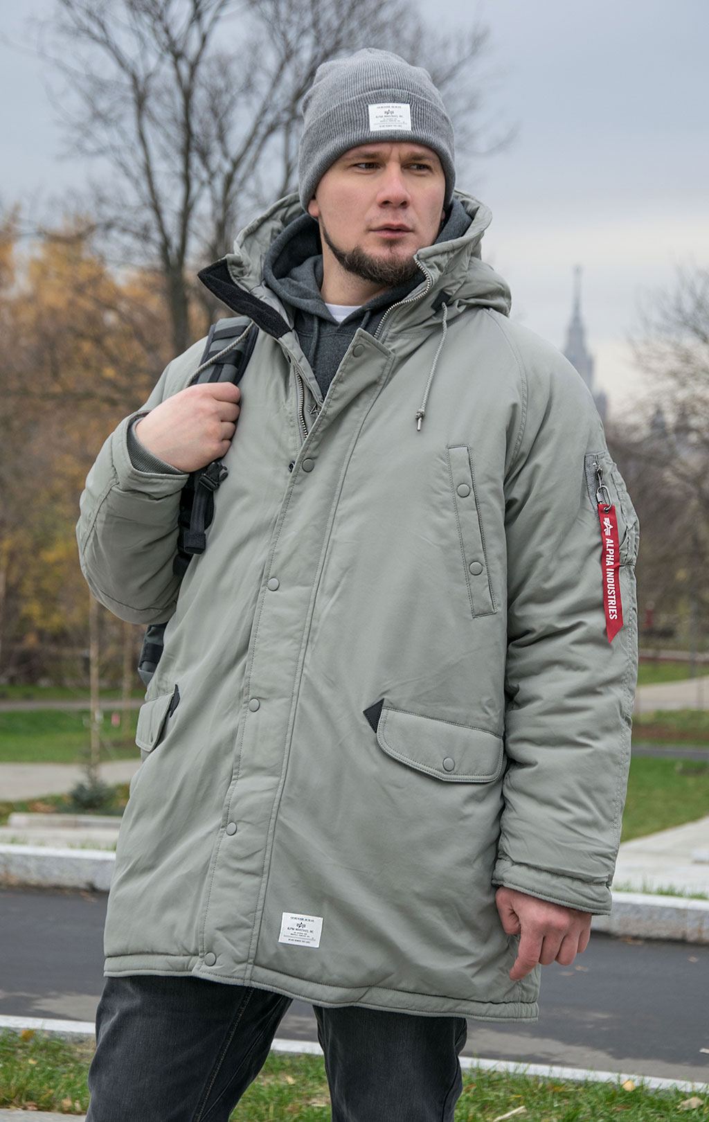 Аляска ALPHA INDUSTRIES ALTITUDE FW 22/23 m vintage grey 