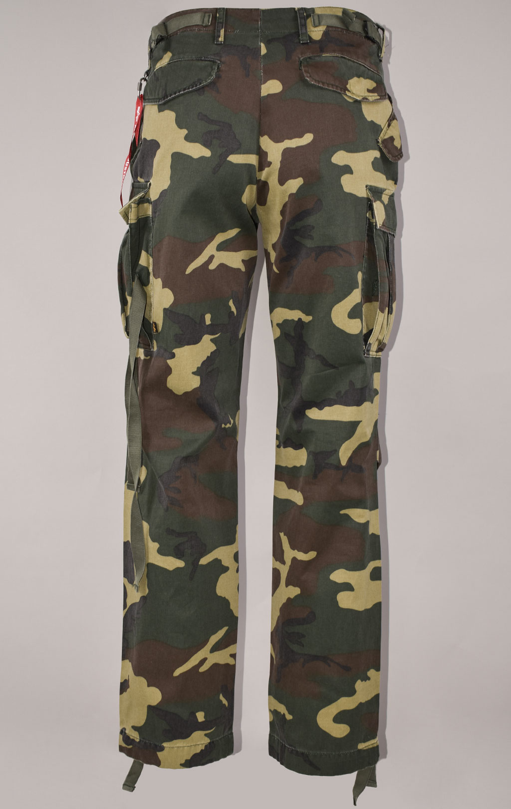 Брюки-карго парашюты ALPHA INDUSTRIES M-65 PANT camo woodland 