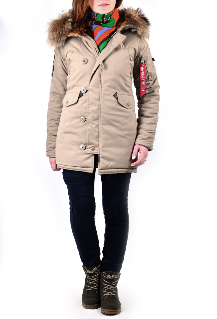 Аляска ALPHA INDUSTRIES жен. EXPLORER натур. мех khaki Аляска ALPHA INDUSTRIES жен. EXPLORER натур. мех khaki