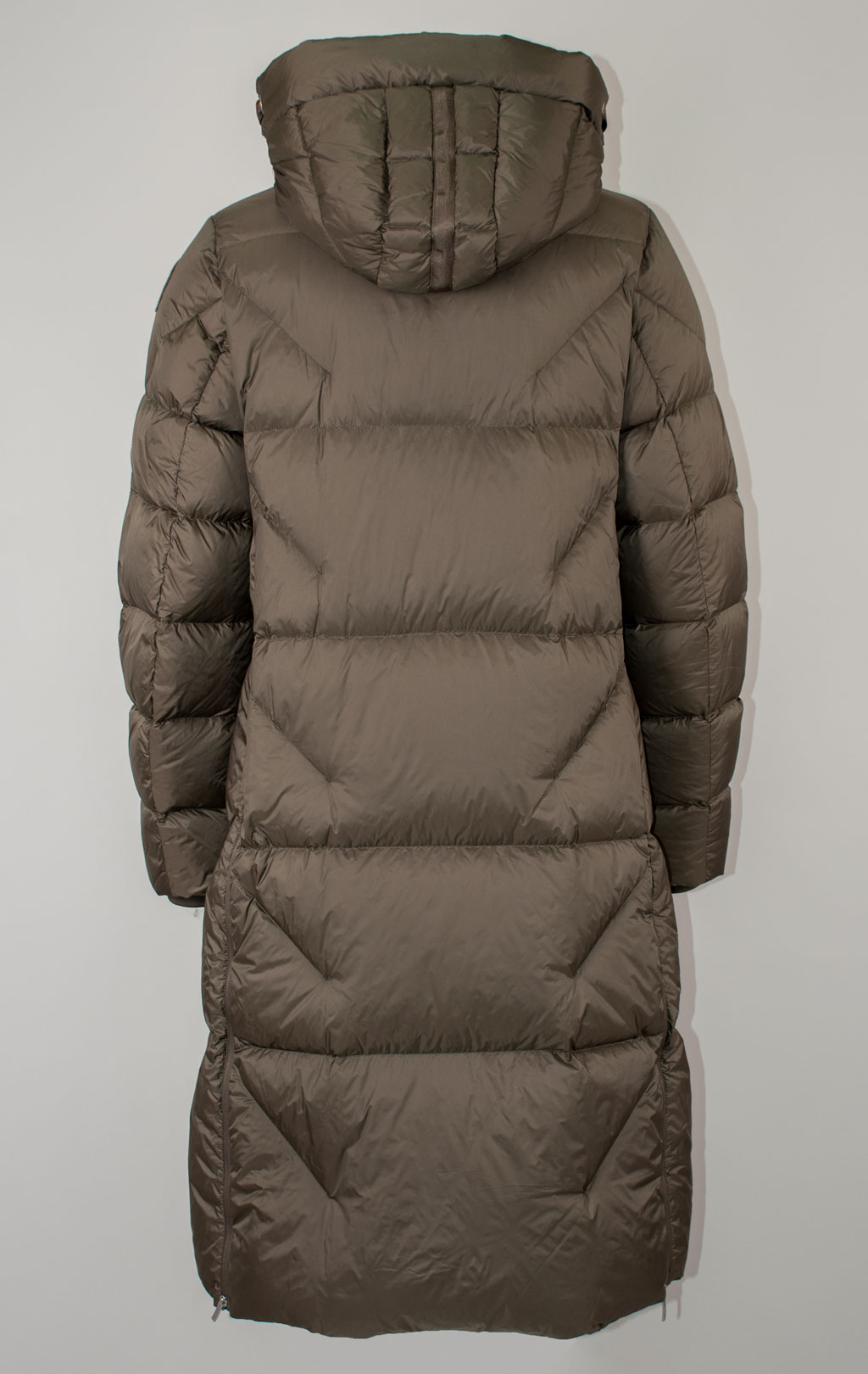 Женское пальто пуховое PARAJUMPERS LEONIE FW 25/26 olive grey 