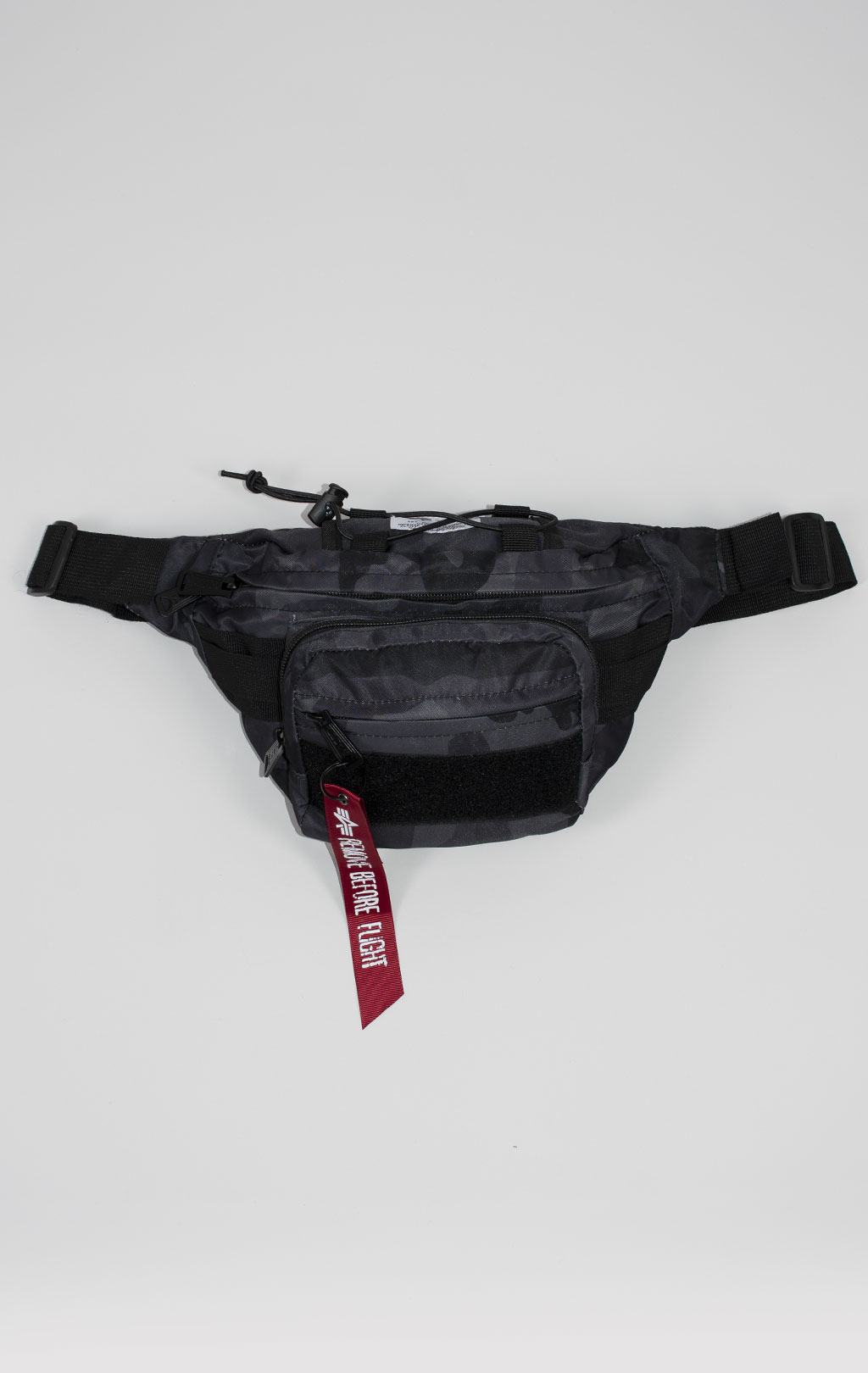 Сумка поясная ALPHA INDUSTRIES TACTICAL WAIST BAG black camo 