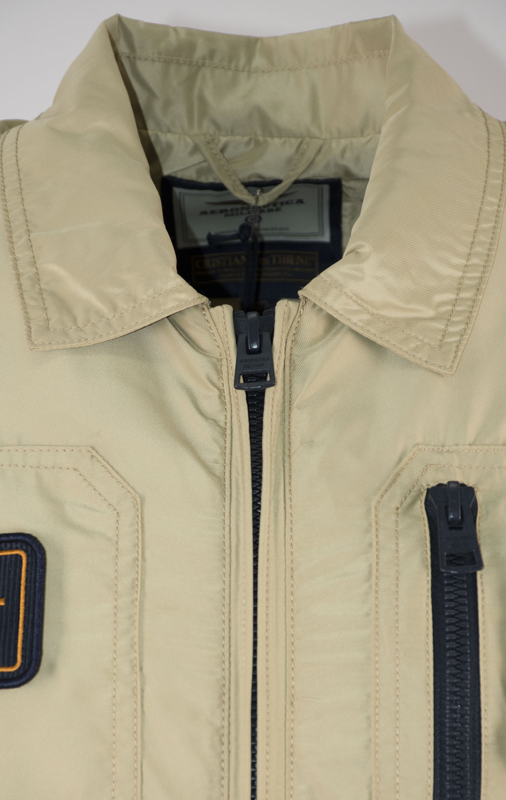 Ветровка-бомбер AERONAUTICA MILITARE SS 25 m/BD antelope beige (AB 2071) 