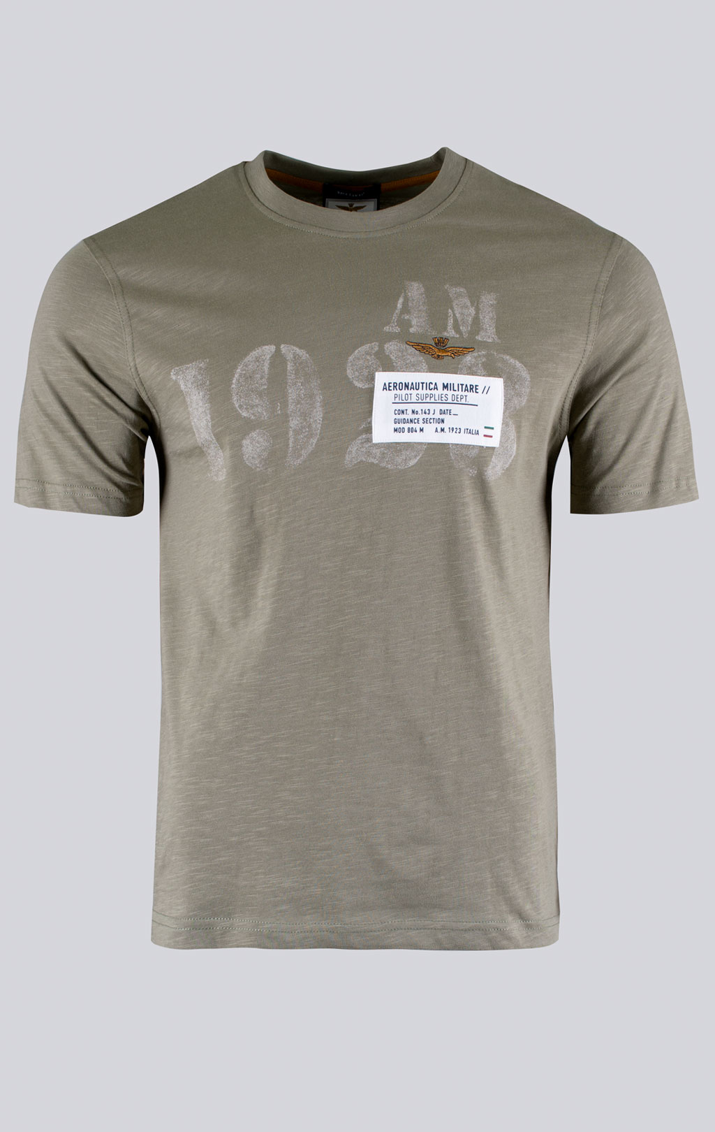 Футболка AERONAUTICA MILITARE big size SS 26/BD lichen green (TS 2524) 