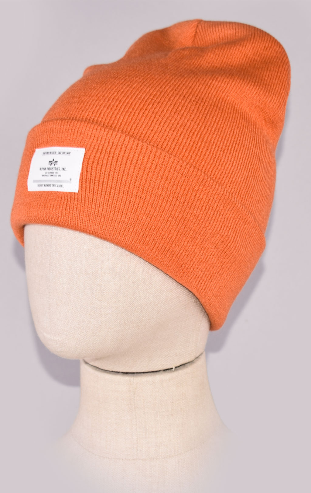 Шапка ALPHA INDUSTRIES ESSENTIAL BEANIE FW 21/22 emergency orange 