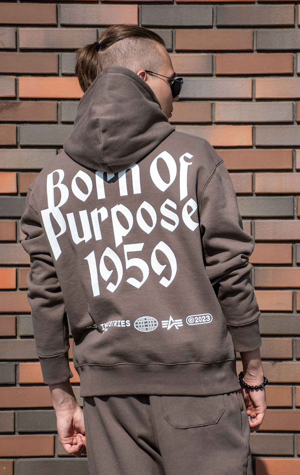 Толстовка ALPHA INDUSTRIES BORN OF PURPOSE HOODIE FW 24/25 coyote brown 