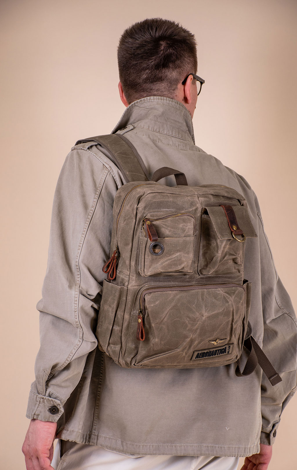 Рюкзак AERONAUTICA MILITARE SS 26/CN khaki (BO 1181) 