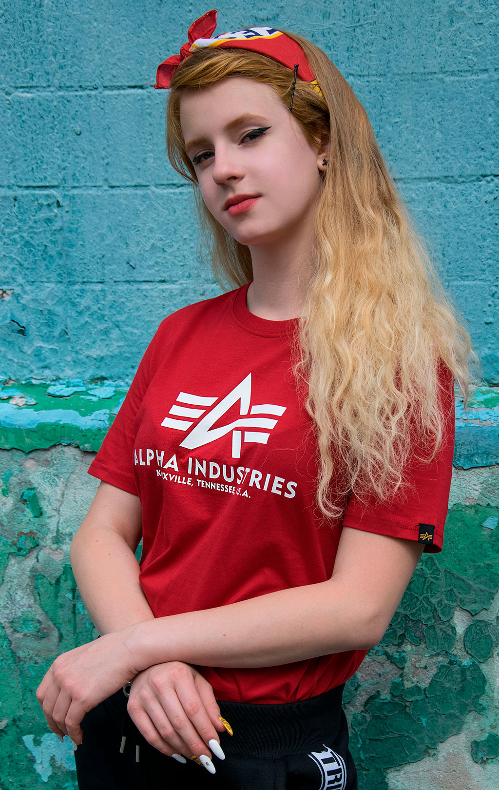 Детская футболка ALPHA INDUSTRIES BASIC T speed red 