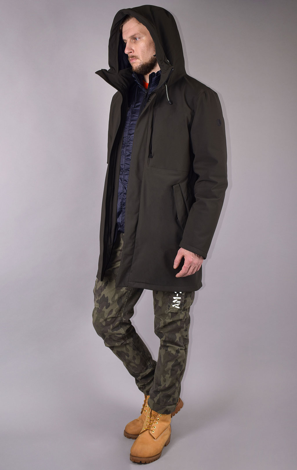 Парка PEOPLE OF SHIBUYA SUGOI FW 19/20 army olive 