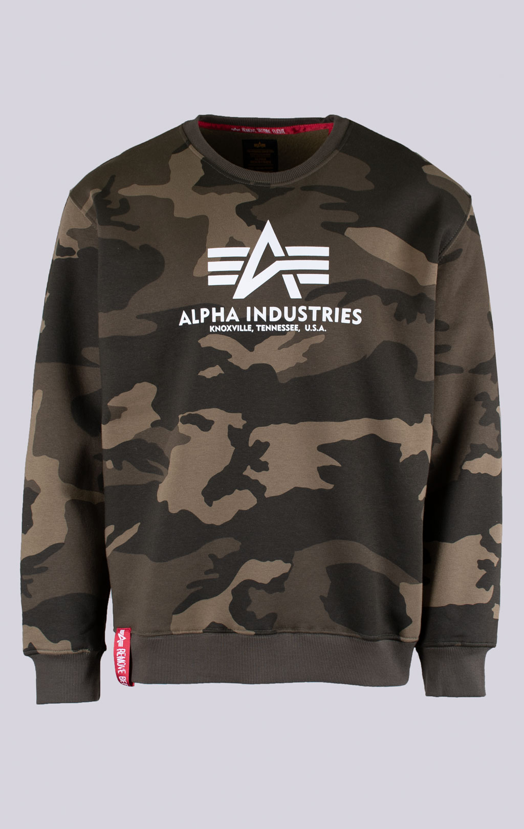 Свитшот ALPHA INDUSTRIES BASIC SWEATER olive camo 