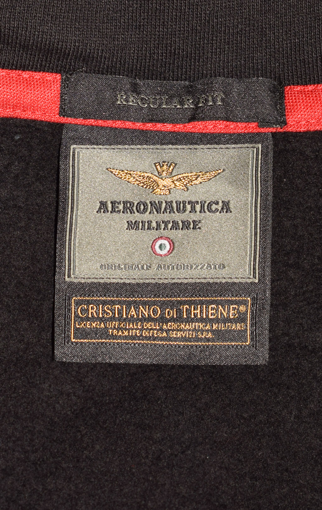 Толстовка с капюшоном AERONAUTICA MILITARE ANTARCTICA FW 23/24/TR jet black (FE 1820) 