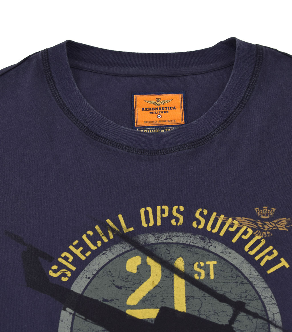 Футболка AERONAUTICA MILITARE SS 20/IN blue navy (TS 1730) 