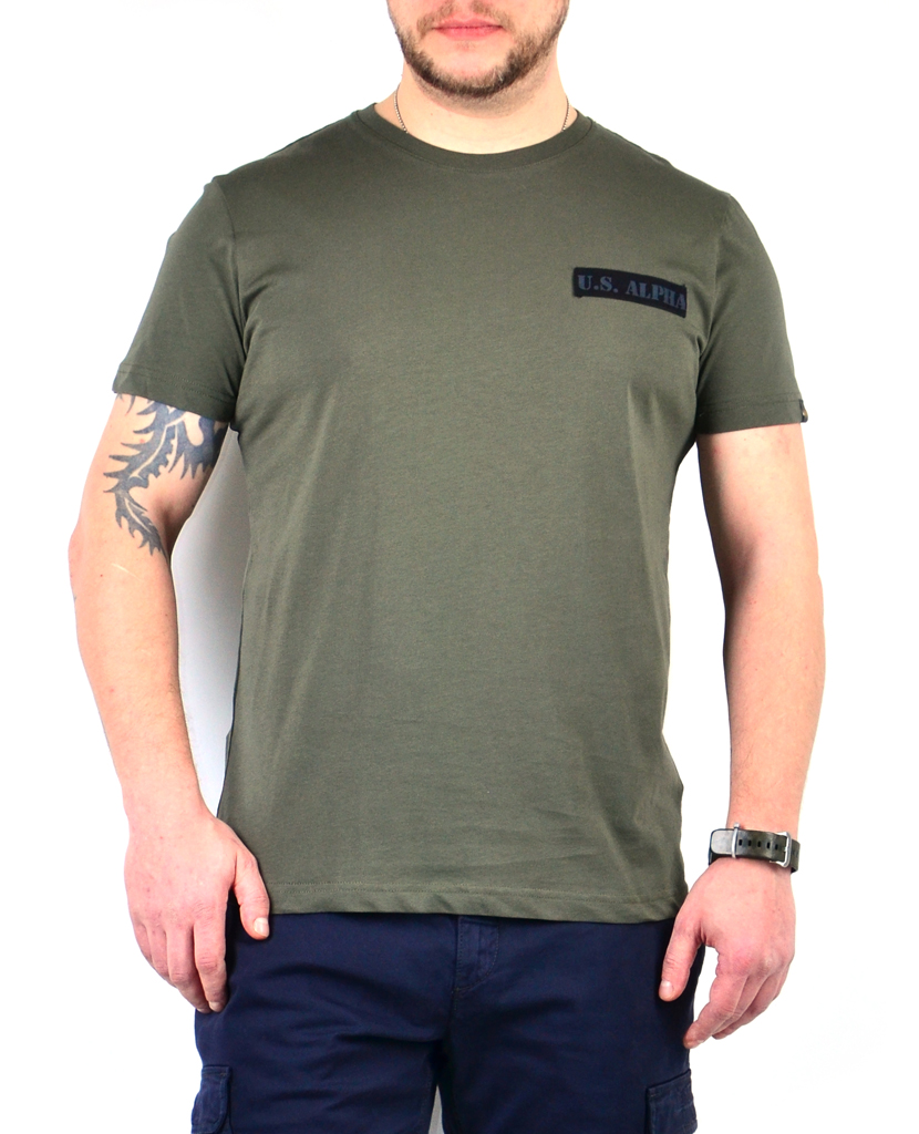 Футболка ALPHA INDUSTRIES ALS dark olive 