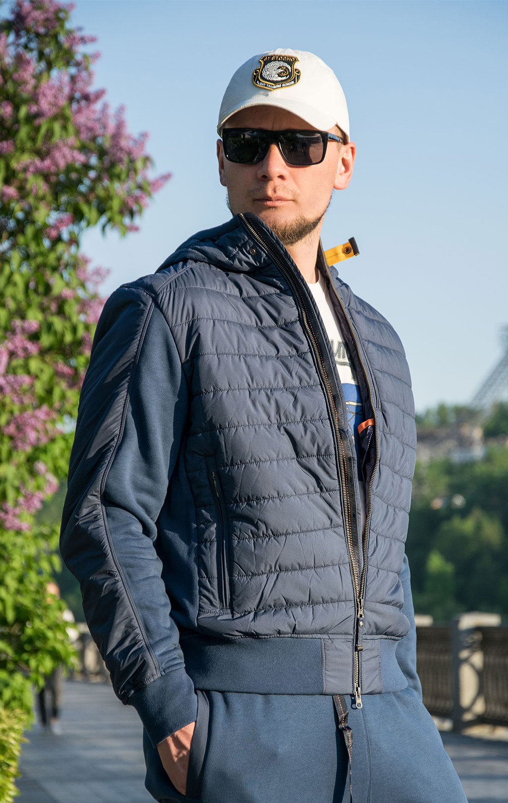 Толстовка с капюшоном PARAJUMPERS GORDON FW 22/23 navy-estate blue 