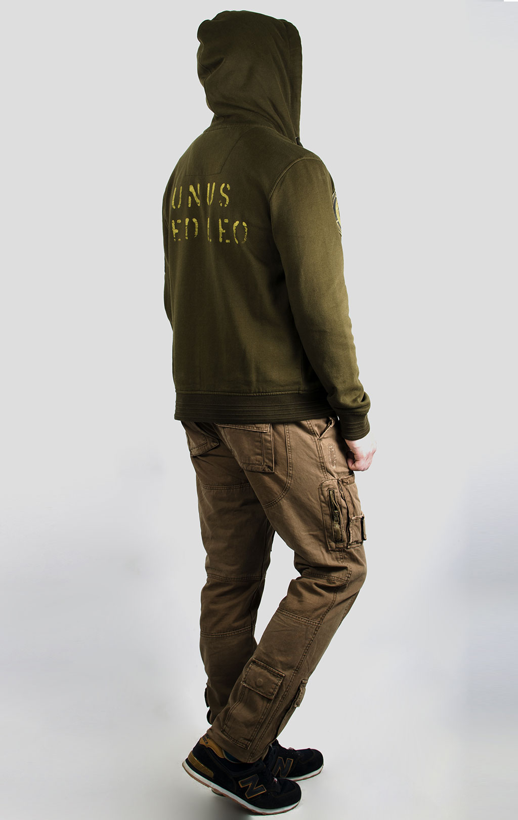 Толстовка с капюшоном AERONAUTICA MILITARE verde militare (FE 1209) 