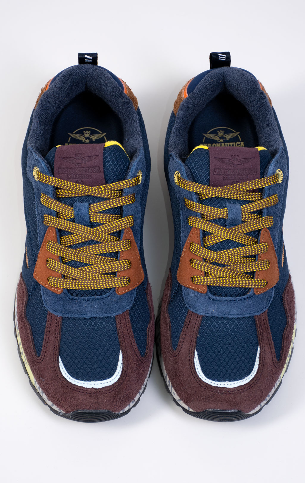 Кроссовки AERONAUTICA MILITARE (SC 0276) замша FW 25/26/CN multicolor blue 