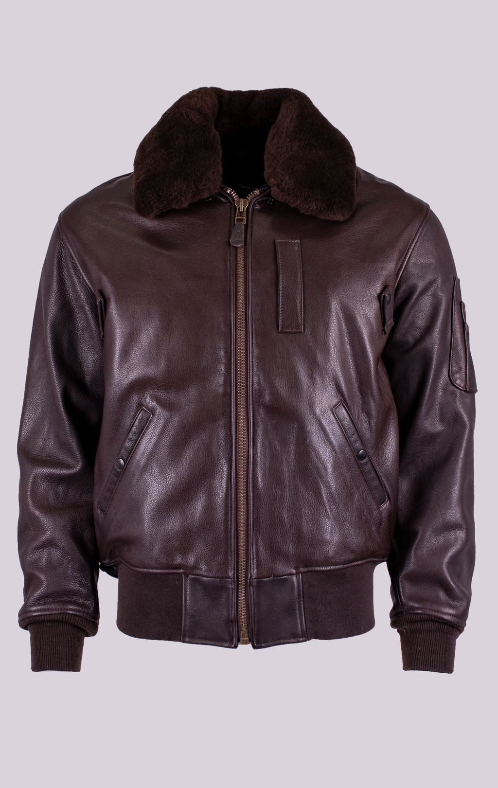 Куртка-пилот COCKPIT B-15 Slim Fit кожа SLIM FIT brown (Z27H02) 