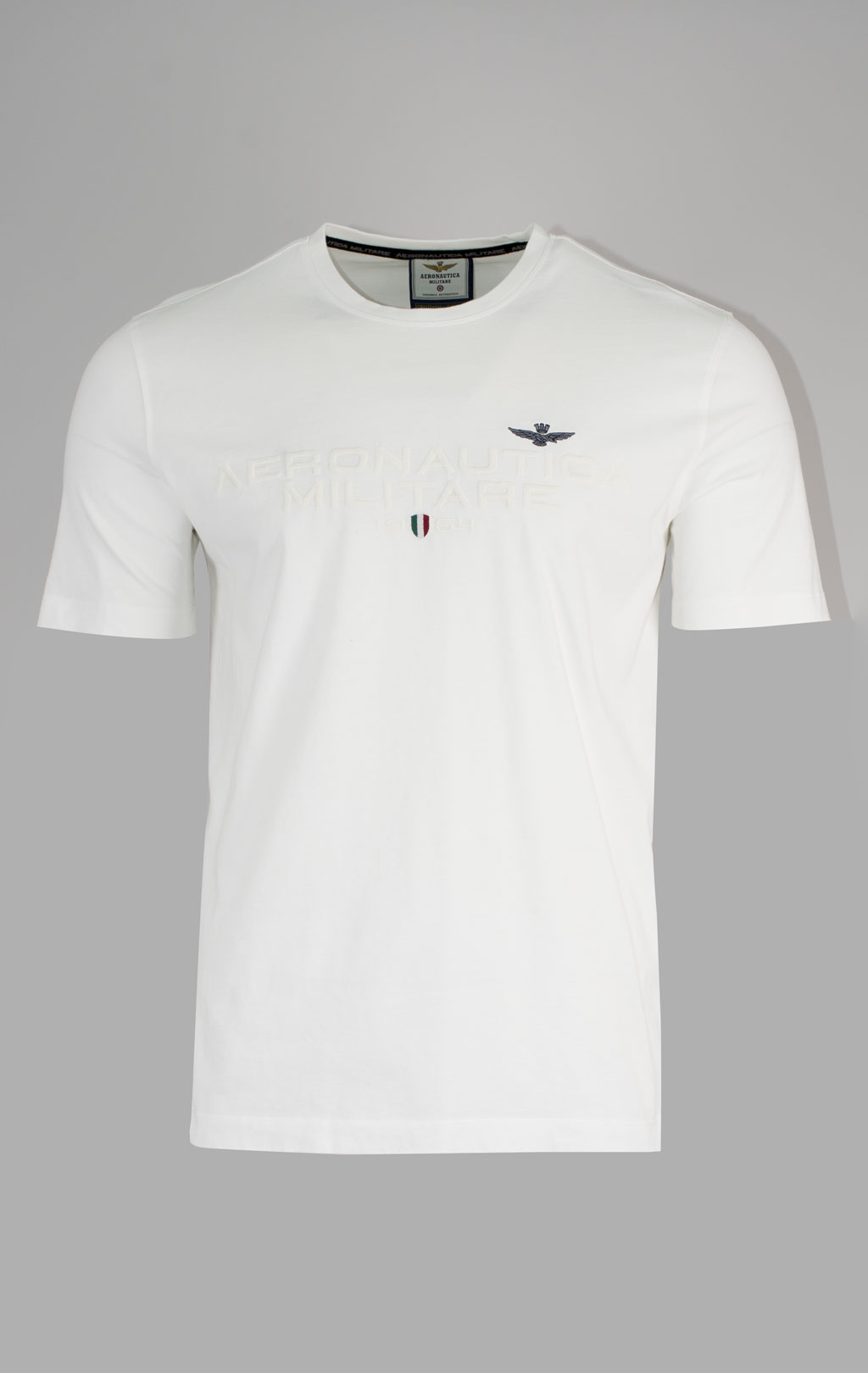 Футболка AERONAUTICA MILITARE SS 25 m/TR off white (TS 2378) 