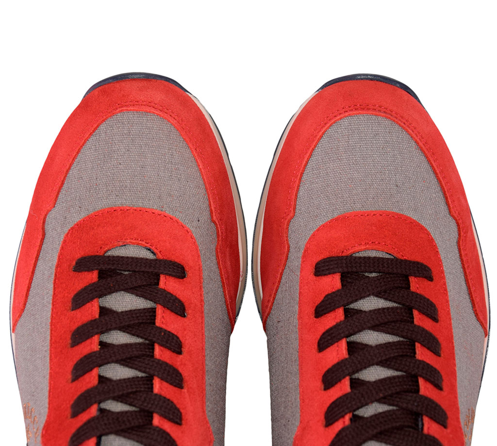Кроссовки AERONAUTICA MILITARE SS19 taupe/rosso scuro/olive (SC 154) 