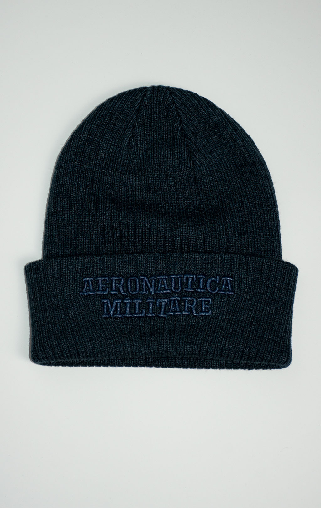Шапка вязаная AERONAUTICA MILITARE FW 25/26/CN blue navy (CU 0043) 