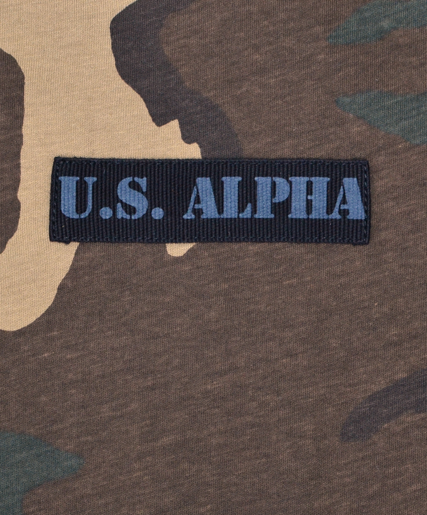 Футболка ALPHA INDUSTRIES ALS camo woodland 65 