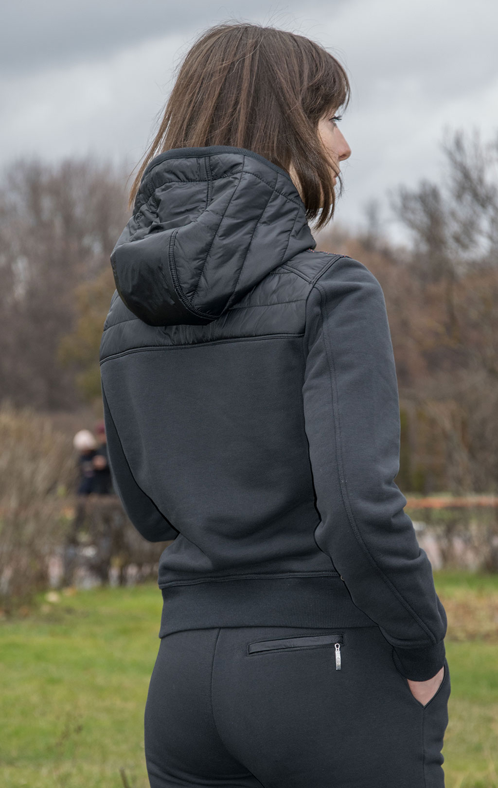 Женская толстовка с капюшоном PARAJUMPERS CAELIE FW21/22 black 