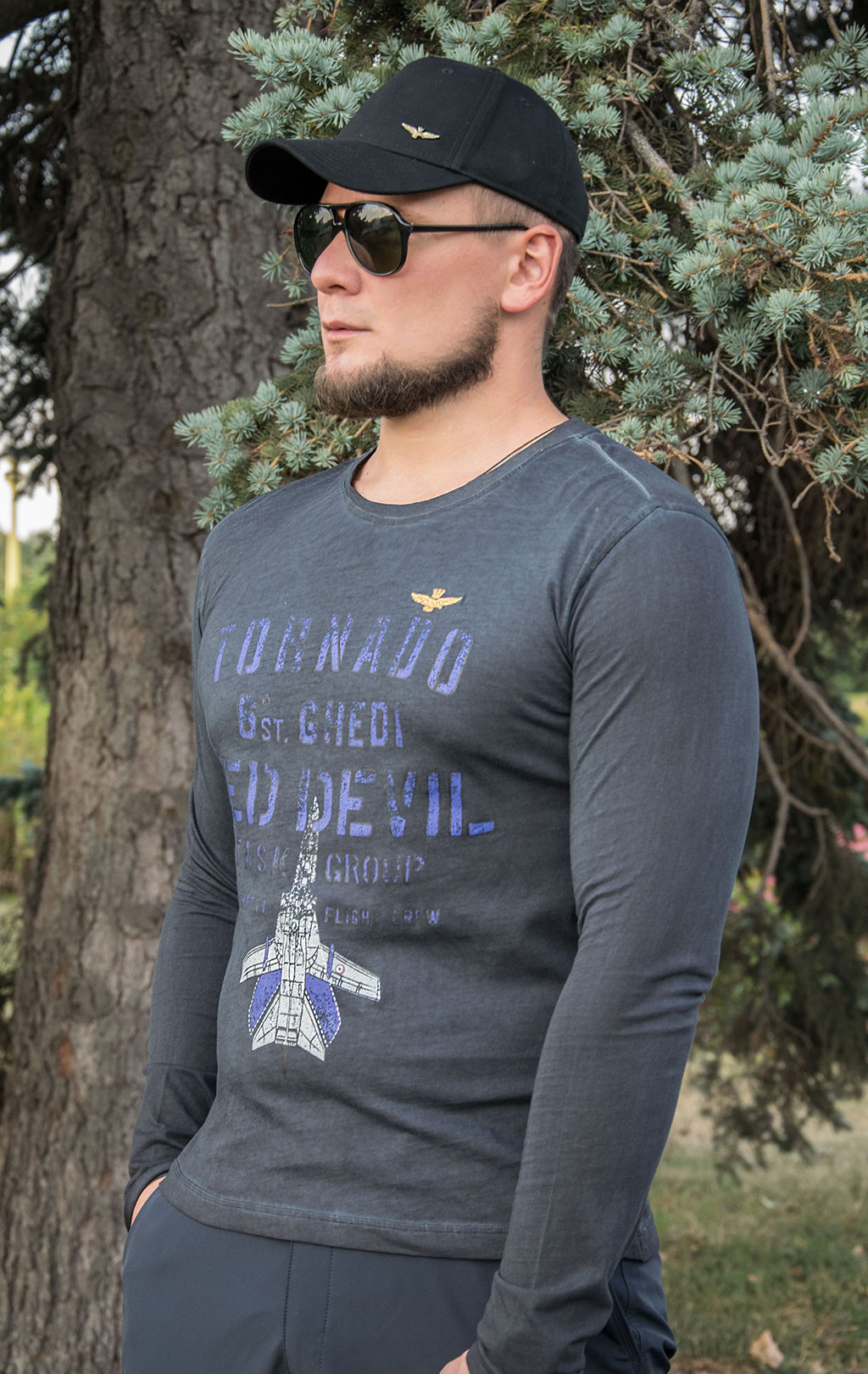 Лонгслив AERONAUTICA MILITARE FW 21/22/BD blue black (TS 1894) 