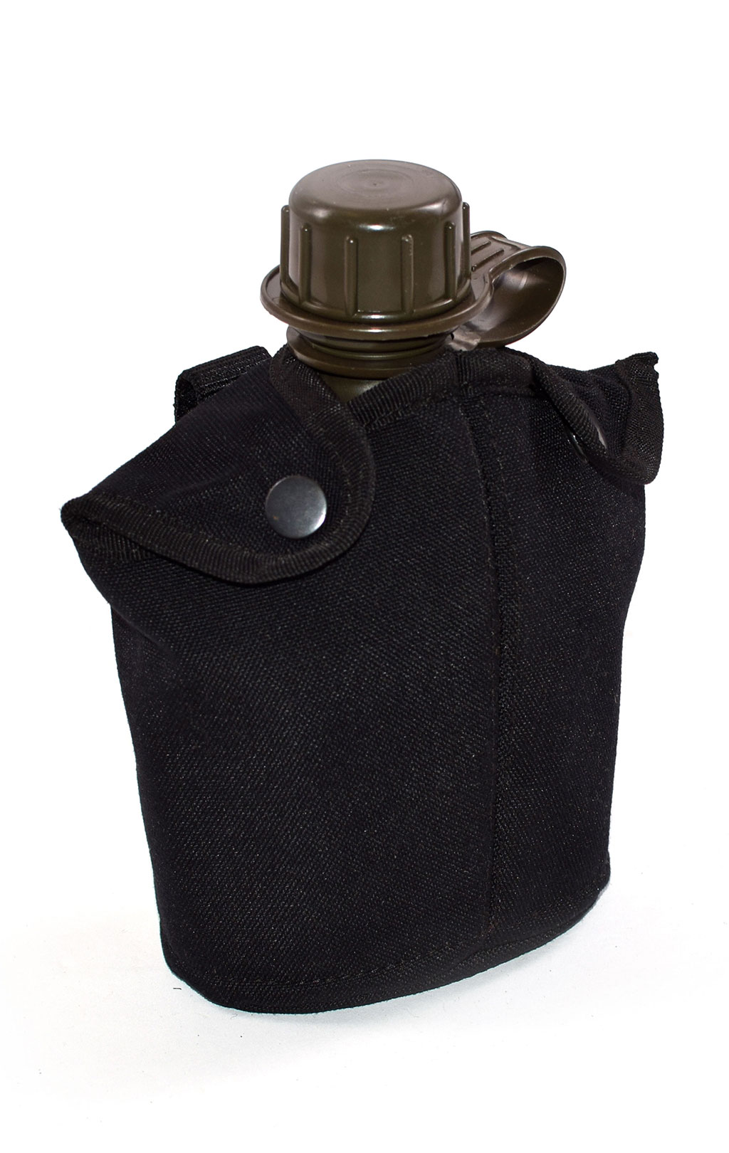 Фляга 1qt в чехле MOLLE black с котелком б/у Голландия